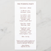 Lush Exotic Tropical Palm Leaves Programmakaart (Achterkant)