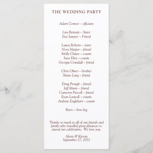 Lush Exotic Tropical Palm Leaves Programmakaart (Achterkant)