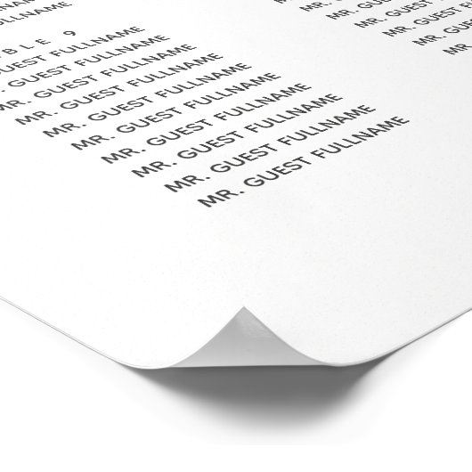 Lush Fern Tropical Botanical Wedding Suite Poster (Hoek)