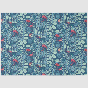 Lush Flamingo Oerwoud Patroon Tissuepapier