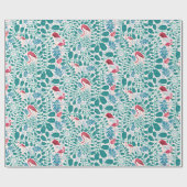 Lush Flamingo Oerwoud Pattern *Soft Breeze* Cadeaupapier (Vlak)