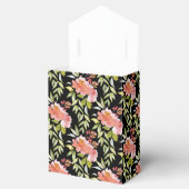 Lush Floral Greenery Vrijgezellenfeest Black Bedankdoosjes (Geopend)