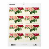 Lush  Floral ID225 Etiket (Full Sheet)