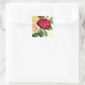 Lush  Floral ID225 Vierkante Sticker (Tas)