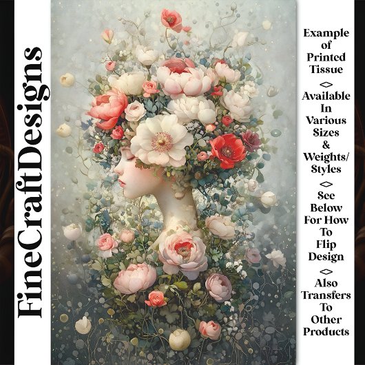 Lush Flowers + Moeder Natuur AG6 Decoupage Tissuepapier