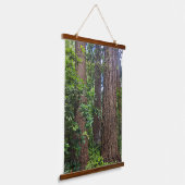 Lush Forest Douglas Fir Trees Hangend Wandkleed (Gebogen)