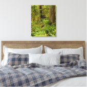Lush Forest & Ferns | Ecola State Park, Oregon Canvas Afdruk (Insitu (Slaapkamer))