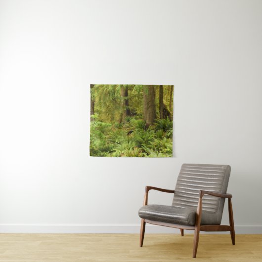Lush Forest & Ferns | Ecola State Park, Oregon Wandkleed (In Situ (horizontaal))