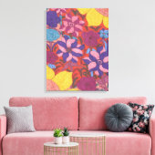 Lush Garden Boho Art Canvas Print (Insitu (Woonkamer))
