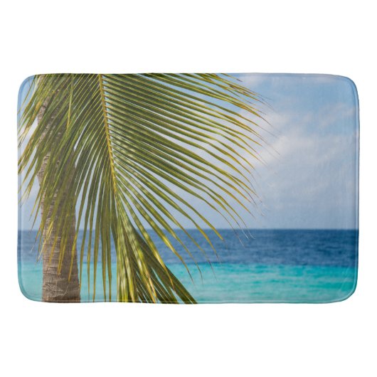 Lush Glam Palm Ocean 1 Badmat (Voorkant)
