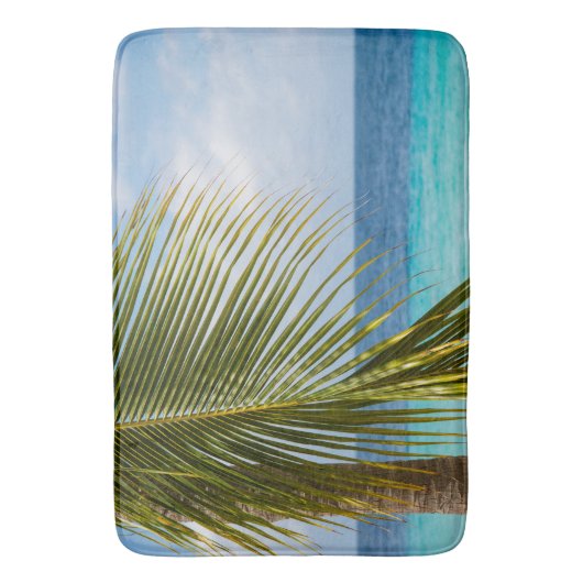 Lush Glam Palm Ocean 1 Badmat (Voorkant Verticaal)