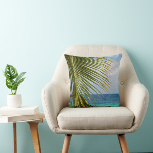 Lush Glam Palm Ocean 1 Kussen