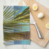 Lush Glam Palm Ocean 1 Theedoek (Quarter Fold)