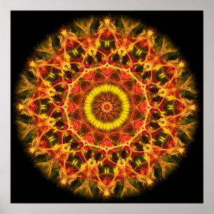 Lush Glow kaleidoscoop Poster