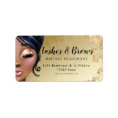 Lush Gold Lash Cleaner Luxe Eyelashes Label (Voorkant)