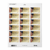 Lush Gold Lash Cleaner Luxe Eyelashes Label (Full Sheet)