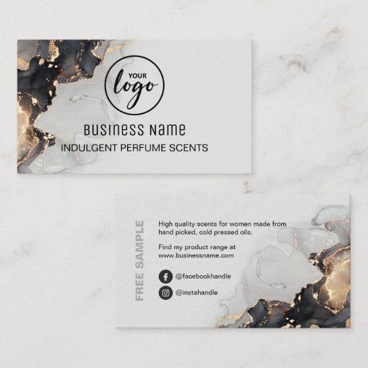 Lush Gold Vein Perfume Visitekaartje (Voorkant / Achterkant)