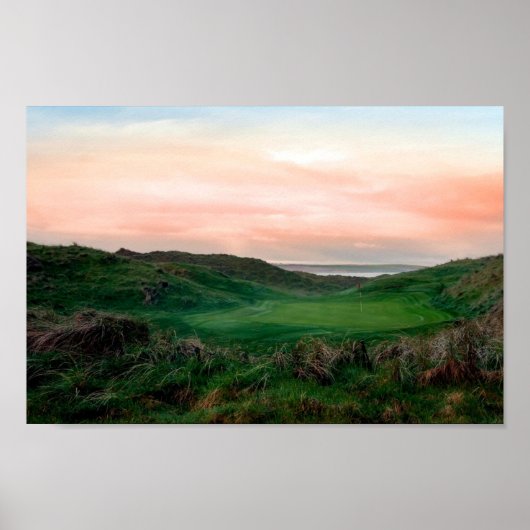 Lush green Ballybunion verbindt golfbaan Poster (Voorkant)