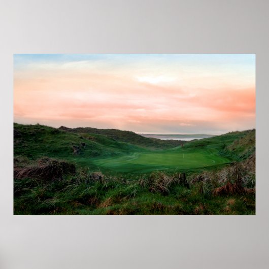 Lush green Ballybunion verbindt golfbaan Poster (Voorkant)