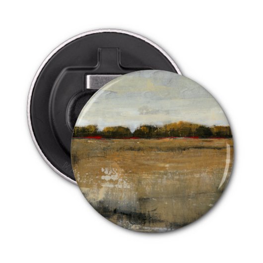 Lush Green Countryside Landscape Button Flesopener (Voorkant)