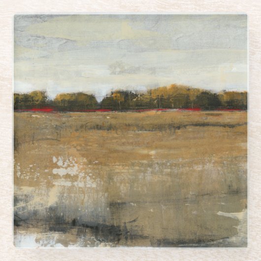 Lush Green Countryside Landscape Glazen Onderzetter (Voorkant)