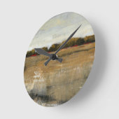 Lush Green Countryside Landscape Ronde Klok (Hoek)