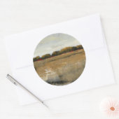 Lush Green Countryside Landscape Ronde Sticker (Envelop)