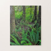 Lush Green Forest Schilderachtig Legpuzzel (Verticaal)