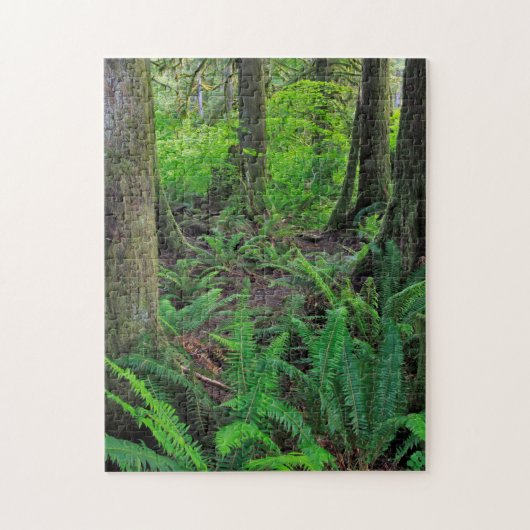 Lush Green Forest Schilderachtig Legpuzzel (Verticaal)