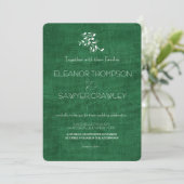 Lush Green Garden bruiloft uitnodiging (Staand voorkant)