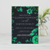 Lush Green Garden bruiloft uitnodiging (Staand voorkant)