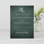 Lush Green Garden bruiloft uitnodiging (Staand voorkant)