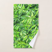 Lush Green Leaves Pattern – Natuur Botanisch Bad Handdoek (Handdoek)