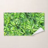 Lush Green Leaves Pattern – Natuur Botanisch Bad Handdoek (Handdoek)