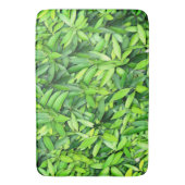 Lush Green Leaves Pattern – Natuur Botanisch Badmat (Voorkant Verticaal)