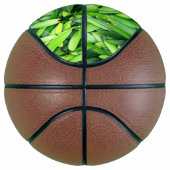 Lush Green Leaves Pattern – Natuur Botanisch Basketbal (Rechts)