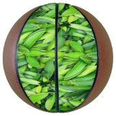 Lush Green Leaves Pattern – Natuur Botanisch Basketbal (Verticaal)