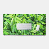 Lush Green Leaves Pattern – Natuur Botanisch Bureaumat (Keyboard & Muis)
