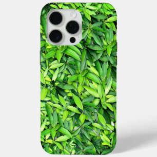 Lush Green Leaves Pattern – Natuur Botanisch iPhone 15 Pro Max Hoesje