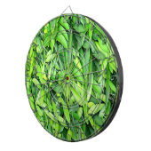 Lush Green Leaves Pattern – Natuur Botanisch Dartbord (Voorkant Rechts)