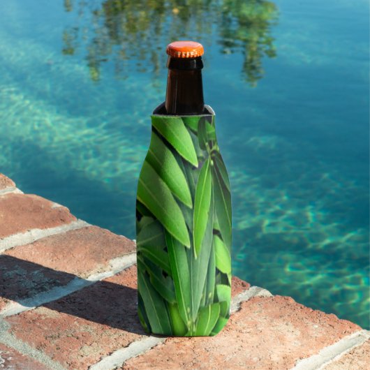 Lush Green Leaves Pattern – Natuur Botanisch Flesjeskoeler (Insitu Zwembad)