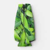 Lush Green Leaves Pattern – Natuur Botanisch Flesjeskoeler (Achterkant)