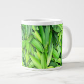 Lush Green Leaves Pattern – Natuur Botanisch Grote Koffiekop (Voorkant rechts)