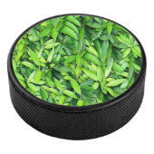 Lush Green Leaves Pattern – Natuur Botanisch Hockey Puck (3/4)