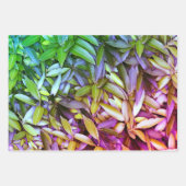 Lush Green Leaves Pattern – Natuur Botanisch Inpakpapier Vel (Voorkant 3)