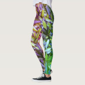 Lush Green Leaves Pattern – Natuur Botanisch Leggings (Links)