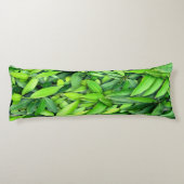 Lush Green Leaves Pattern – Natuur Botanisch Lichaamskussen (Achterkant)
