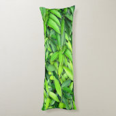 Lush Green Leaves Pattern – Natuur Botanisch Lichaamskussen (Achterkant (Verticaal))