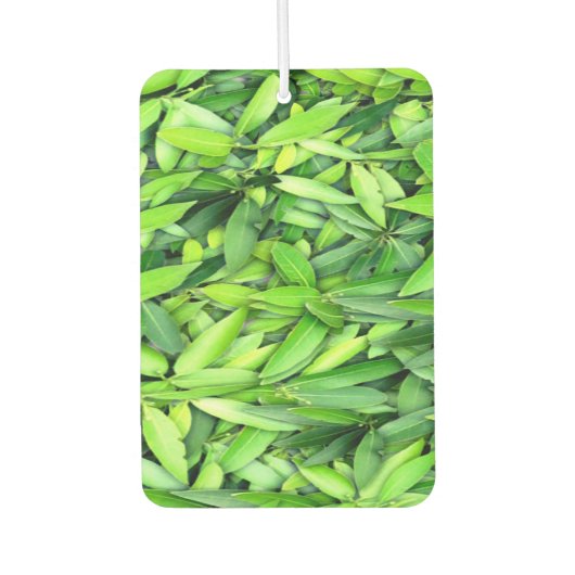 Lush Green Leaves Pattern – Natuur Botanisch Luchtverfrisser (Voorkant)