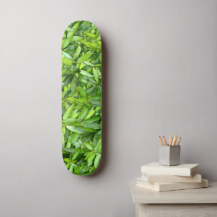 Lush Green Leaves Pattern – Natuur Botanisch Persoonlijk Skateboard